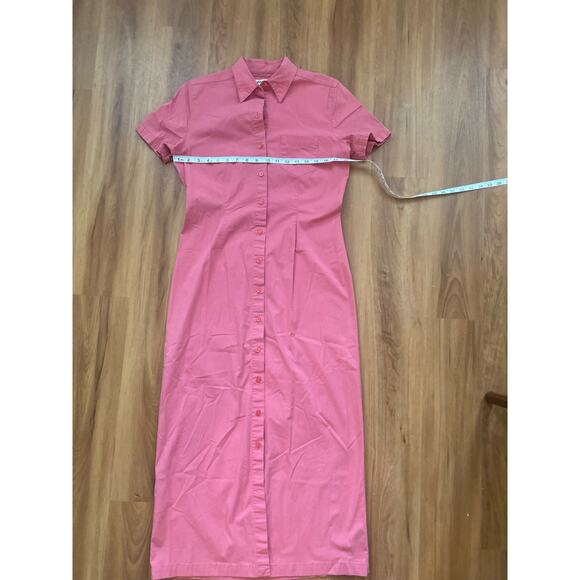 Women’s Eddie Bauer Size Medium Button Shirt Dress Collar - Picture 6 of 6